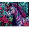 #722 CLEAR- Unicorn Stained Glass 9.4" x 8" Pattern Vinyl Wrap